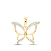 0.03CTW-DIA BUTTERFLY PENDANT